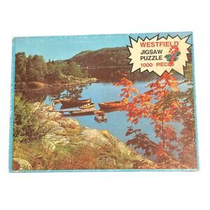Vintage 1970s Sealed Westfield Puzzle 1000 Pieces Restful Cove 4573-20